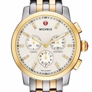 Michele Uptown Diamond Dial Chronograph Watch 39mm
